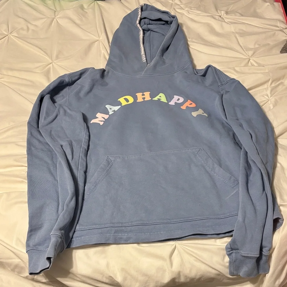 Madhappy Pastel Logo Blue Hoodie - Picture 3 of 3